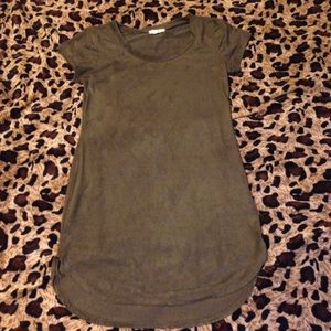 Army Green T-shirt Dress